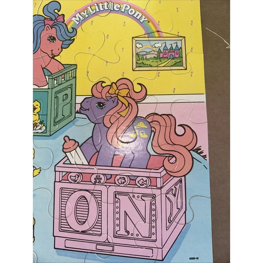 Vintage My Little Pony Baby Puzzle 24 Pcs 1990 Hasbro Collectible MLP complete